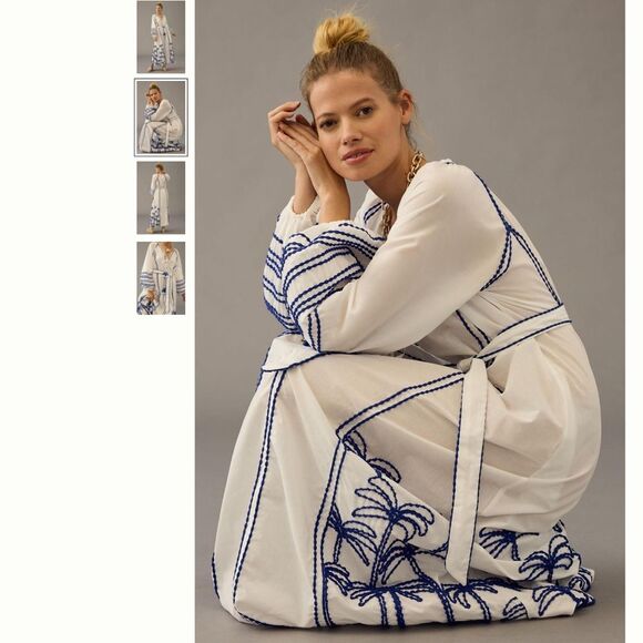 Anthropologie LACE The Label Embroidered Peasant Dress - Picture 2 of 4